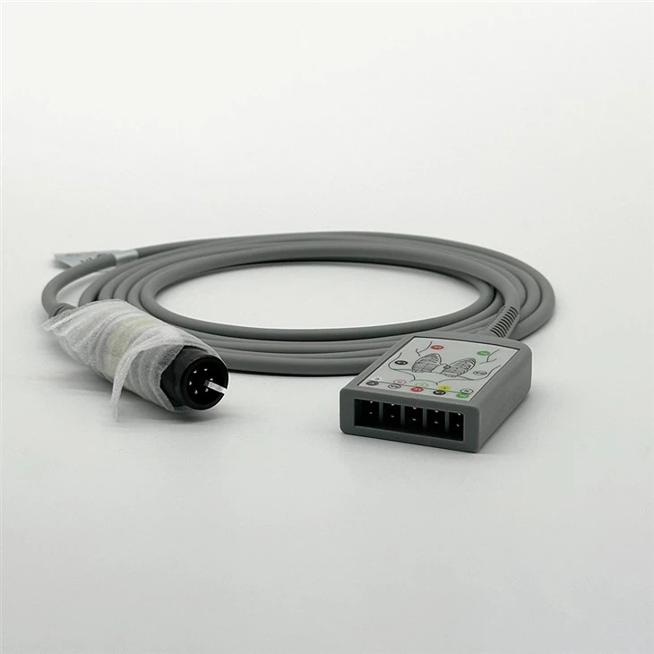 EDAN ECG Trunk Cable AHA/IEC 6-Pin 2.7M ET05DGS061