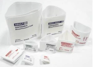 소아기 신생아 3 명, 유아, 어린이 및 성인을위한 단일 튜브 및 이중 튜브가있는 일회용 비 침습성 혈압 (NIBP) 소맷 부리