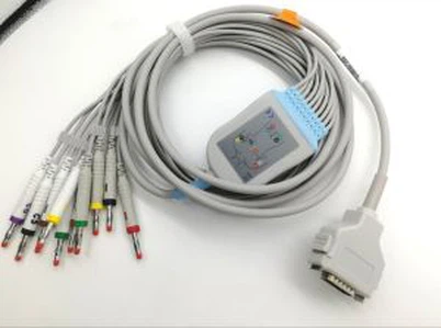 후쿠다 덴시 10- 리드 EKG 케이블, DIN3.0, IEC