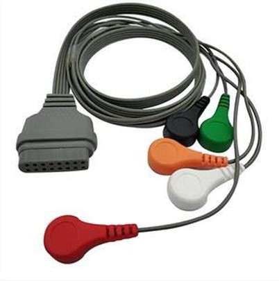 Edan SE-2012 / SE-2003 5 리드 ECG 홀터 케이블 리드 와이어