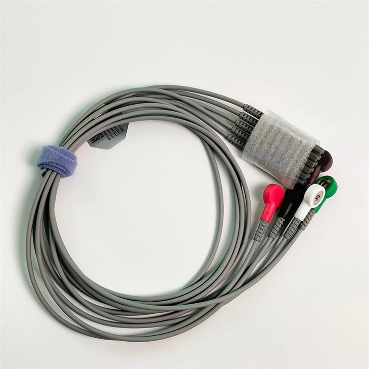 Original Edan 5 Lead Reusable ECG Cable For Edan IT20 Telemetry EL05DASY