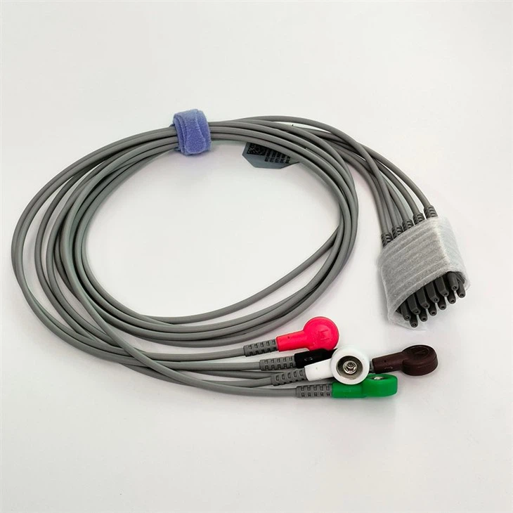 Original Edan 5 Lead Reusable ECG Cable For Edan IT20 Telemetry EL05DASY
