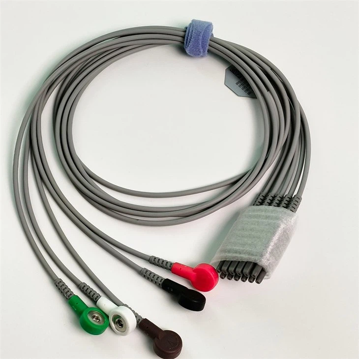 Original Edan 5 Lead Reusable ECG Cable For Edan IT20 Telemetry EL05DASY